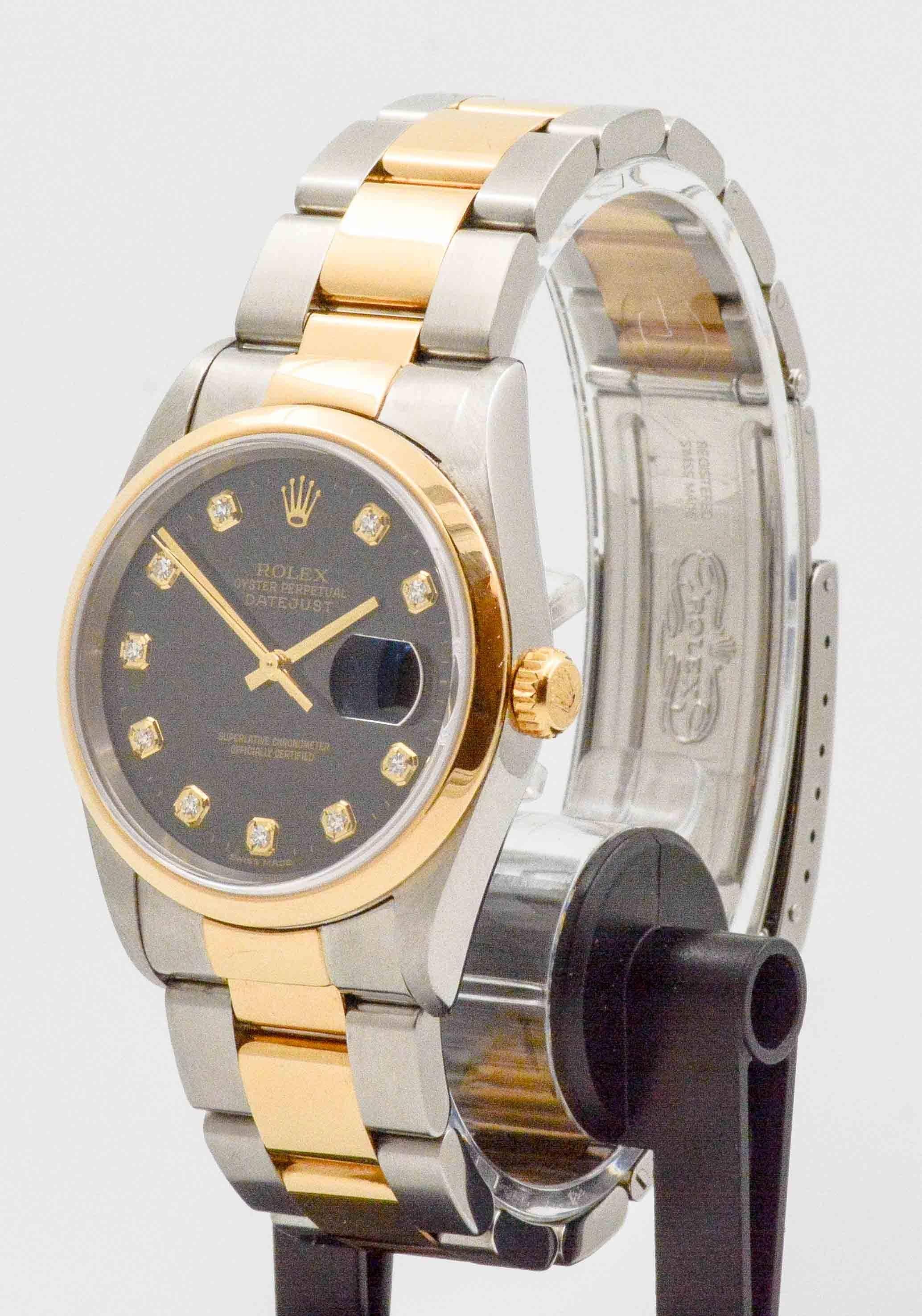 Rolex Yellow Gold Stainless steel Datejust Oyster Automatic Wristwatch 1