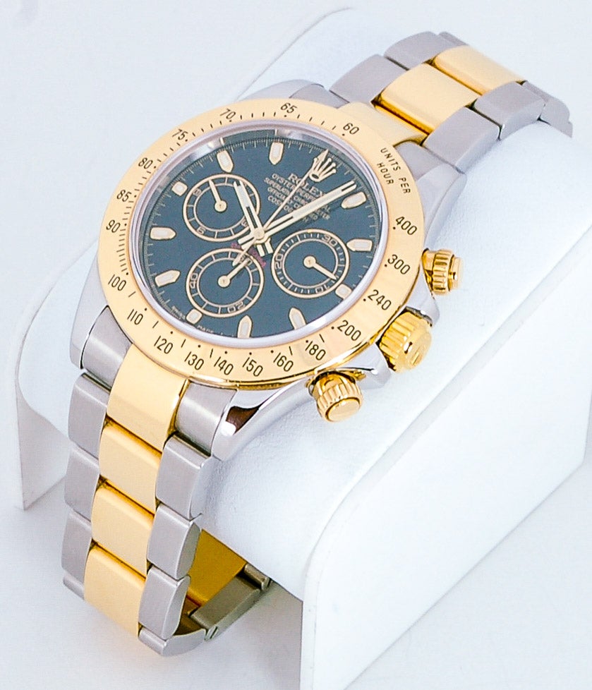Rolex Yellow Gold Stainless Steel Daytona Cosmograph Wristwatch Ref 116525  at 1stDibs | rolex 116525, rolex 6234