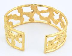 Jean Mahie Charming Monster gold cuff bracelet