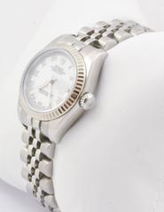 Rolex White Gold Stainless Steel DateJust Wristwatch Ref 179174