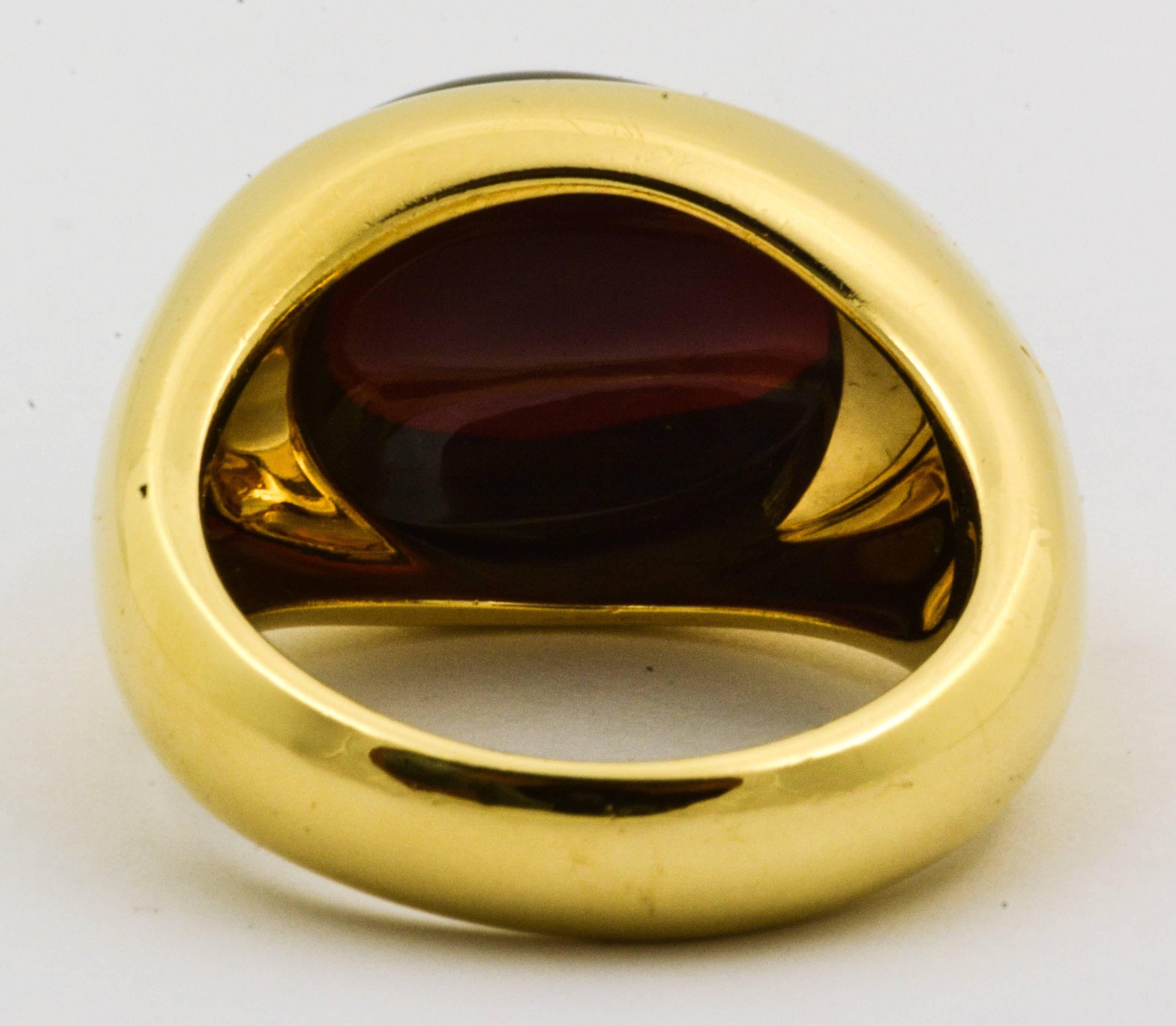 Pomellato Garnet Gold Ring 1
