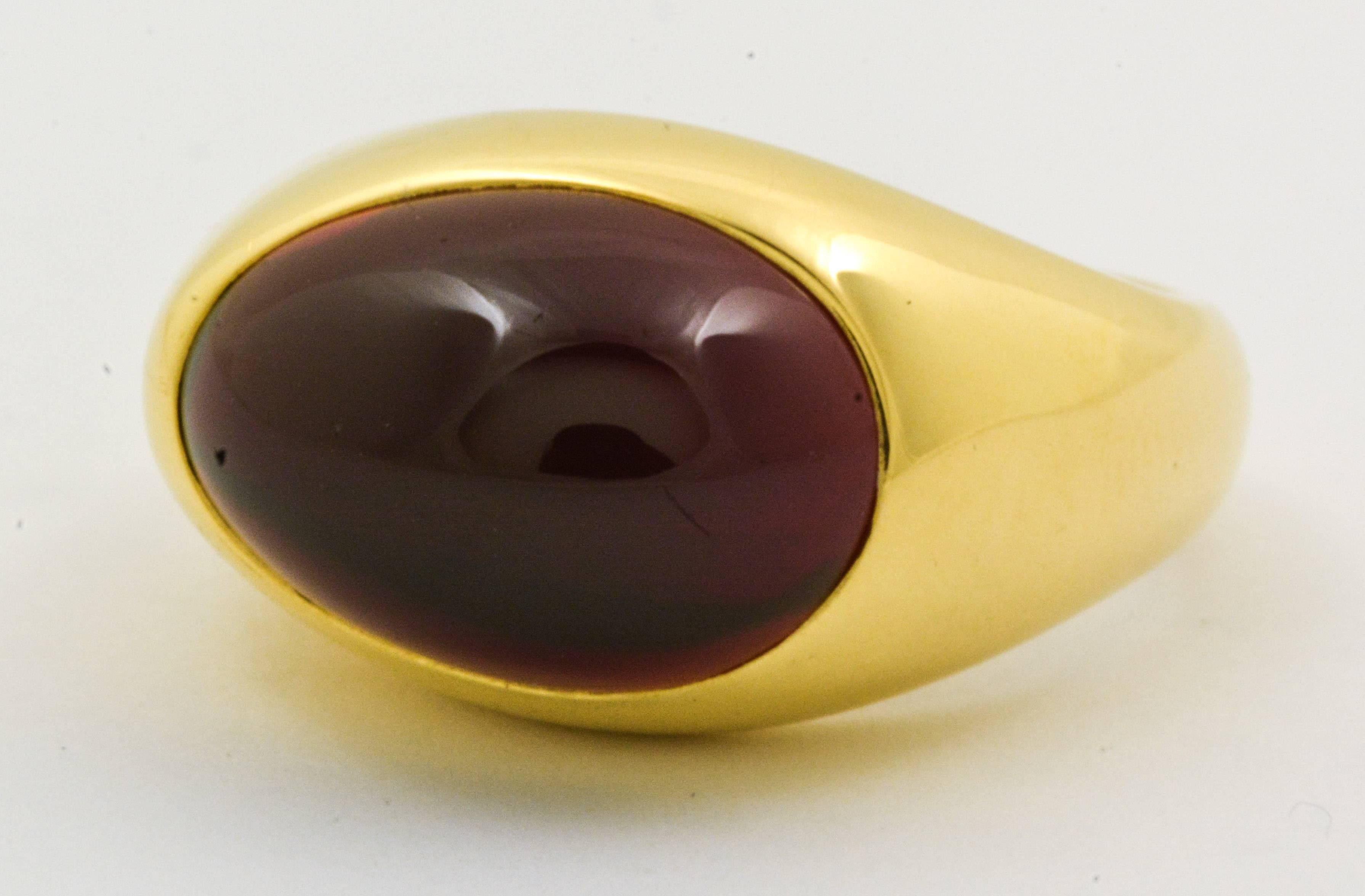 Pomellato Garnet Gold Ring 4