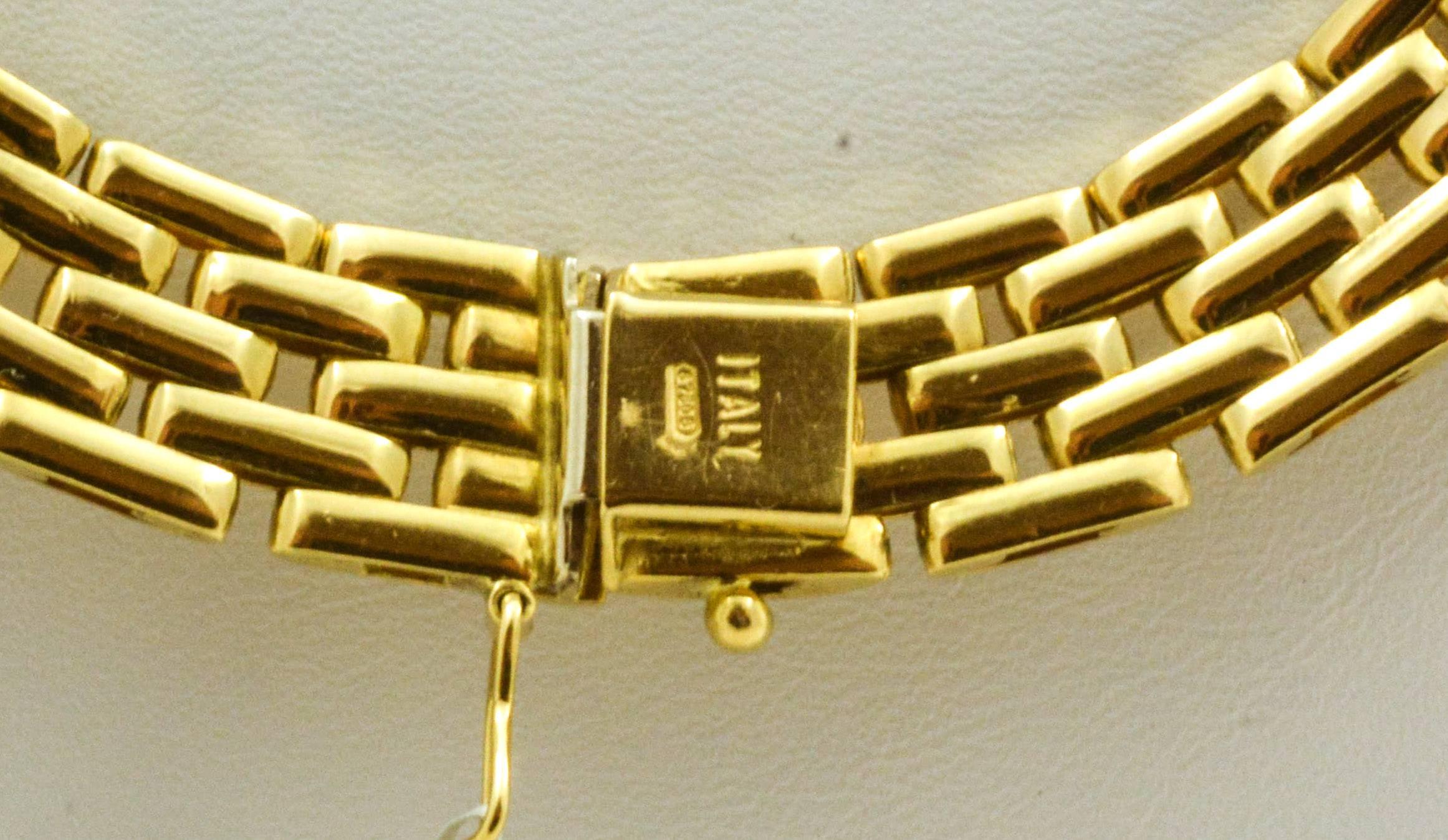 gold brick chain