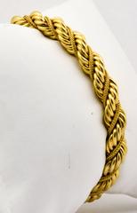 Gold Braided Rope Bracelet