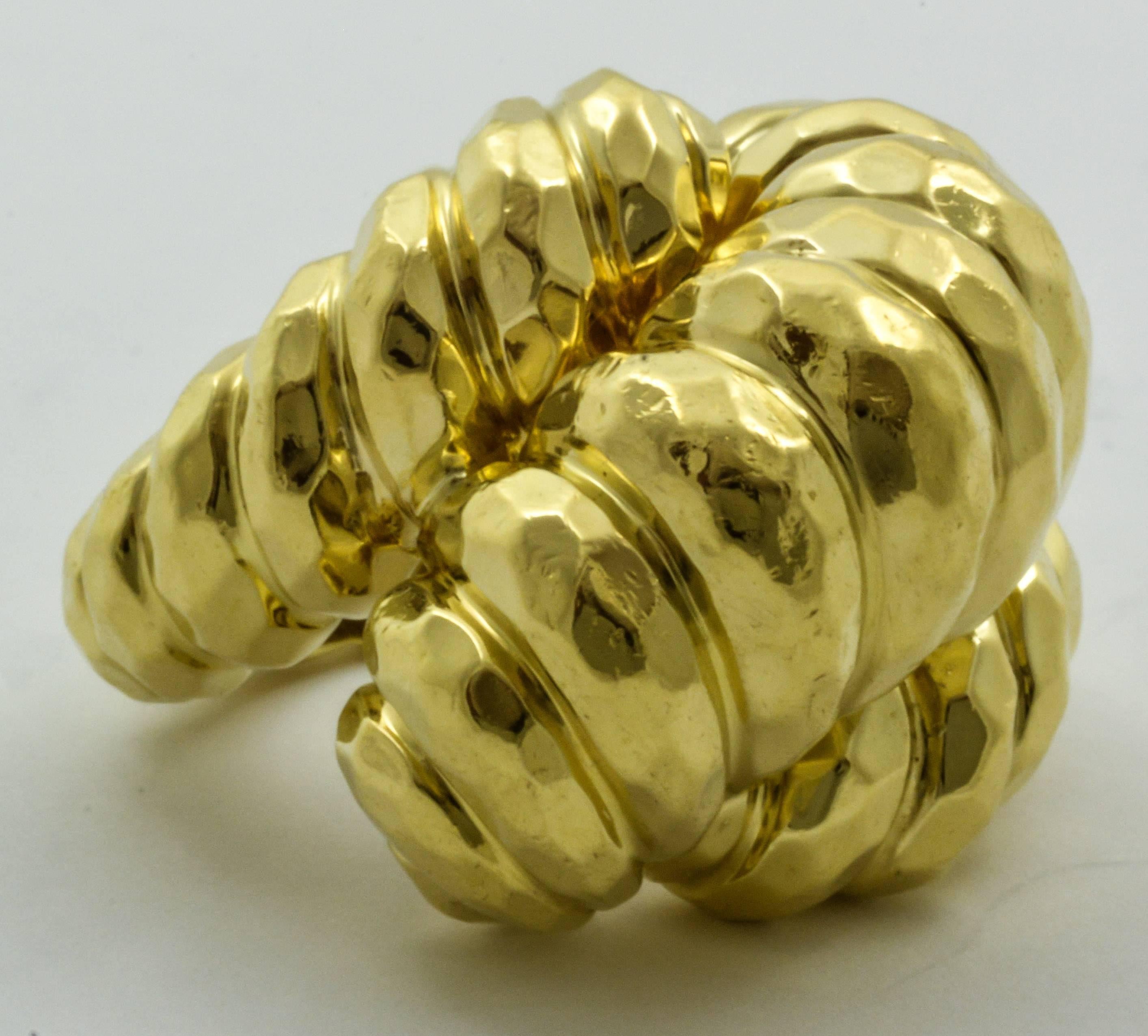 Henry Dunay Gold Knot Ring 1