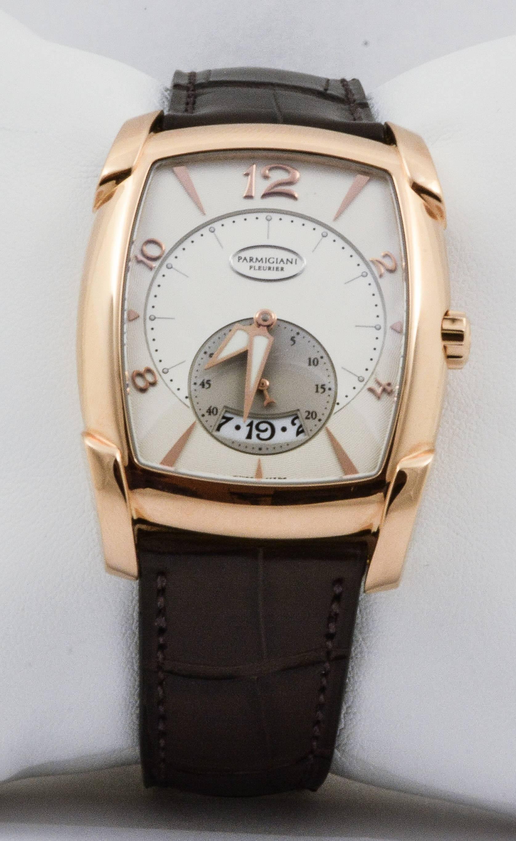 Parmigiani Fleurier Rose Gold Tank Wristwatch 1