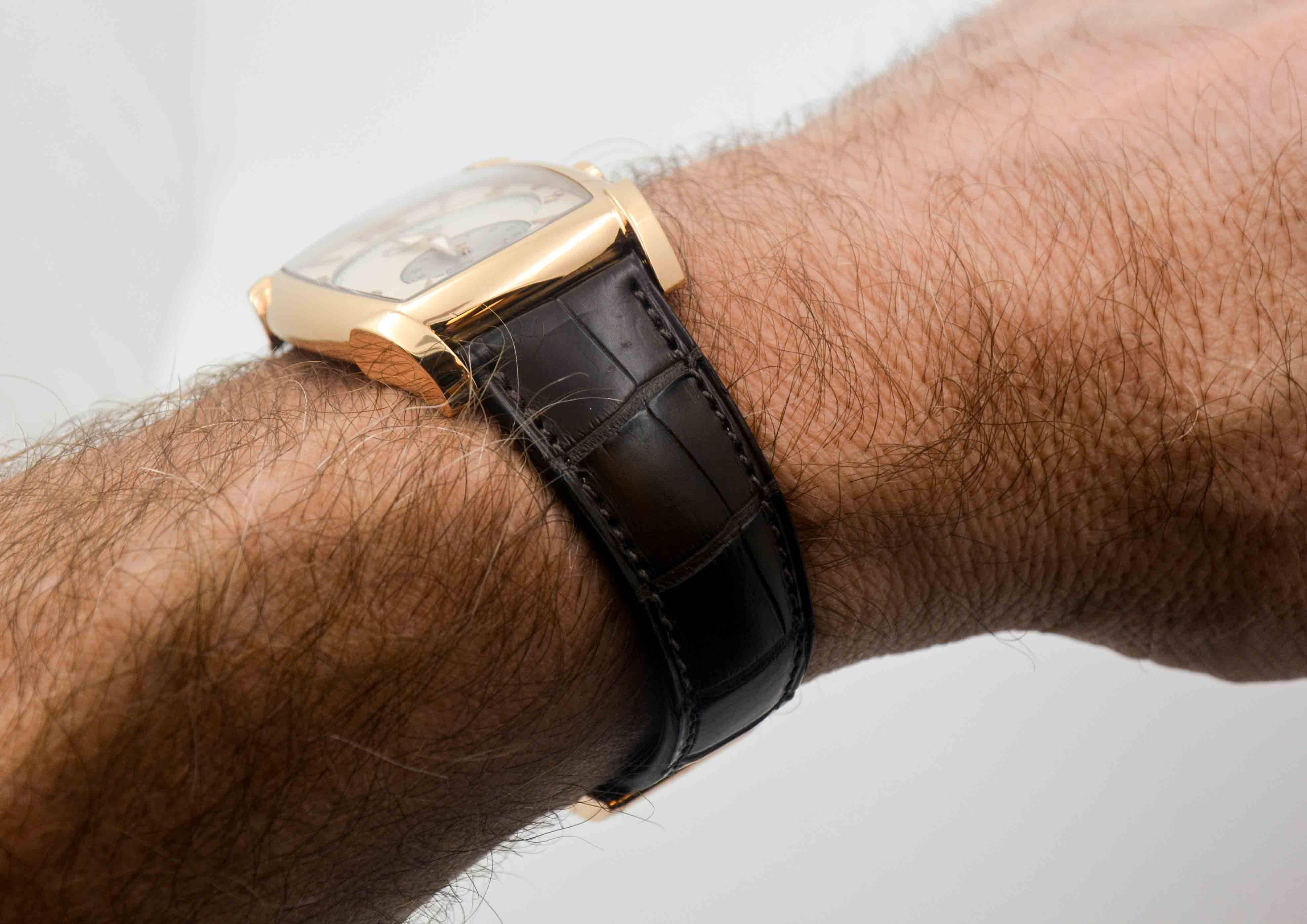 Parmigiani Fleurier Rose Gold Tank Wristwatch 5