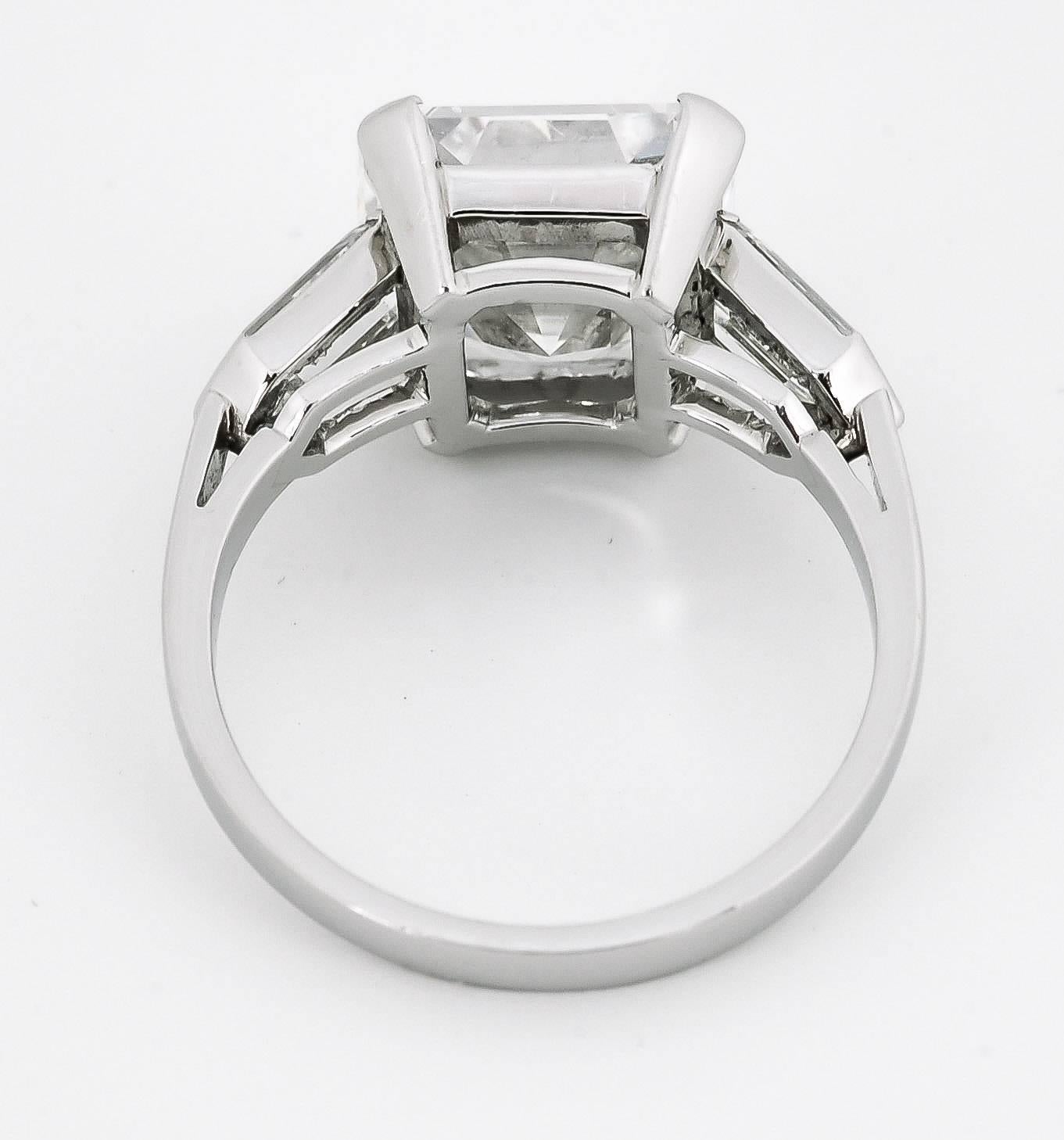 4 carat asscher cut diamond ring price