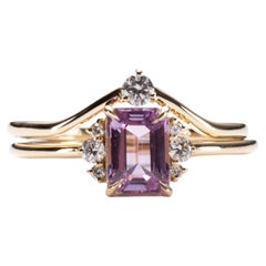 14K Pink Sapphire Set