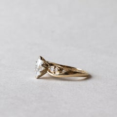 Estate Natural Diamond Ring, IGI Certified, Size 4