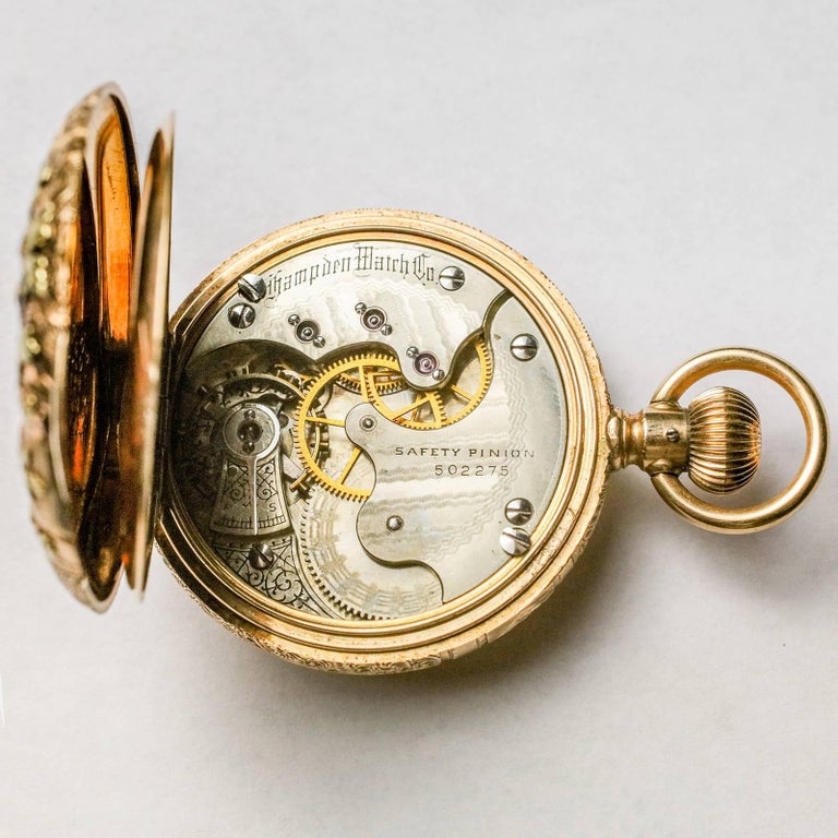 Hampden MultiColor Gold Large Antique Pocket Watch at 1stDibs dueber