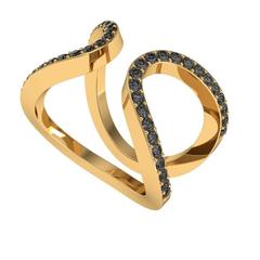 Henk Stallinga & Sparkles Black Diamond Gold Ring