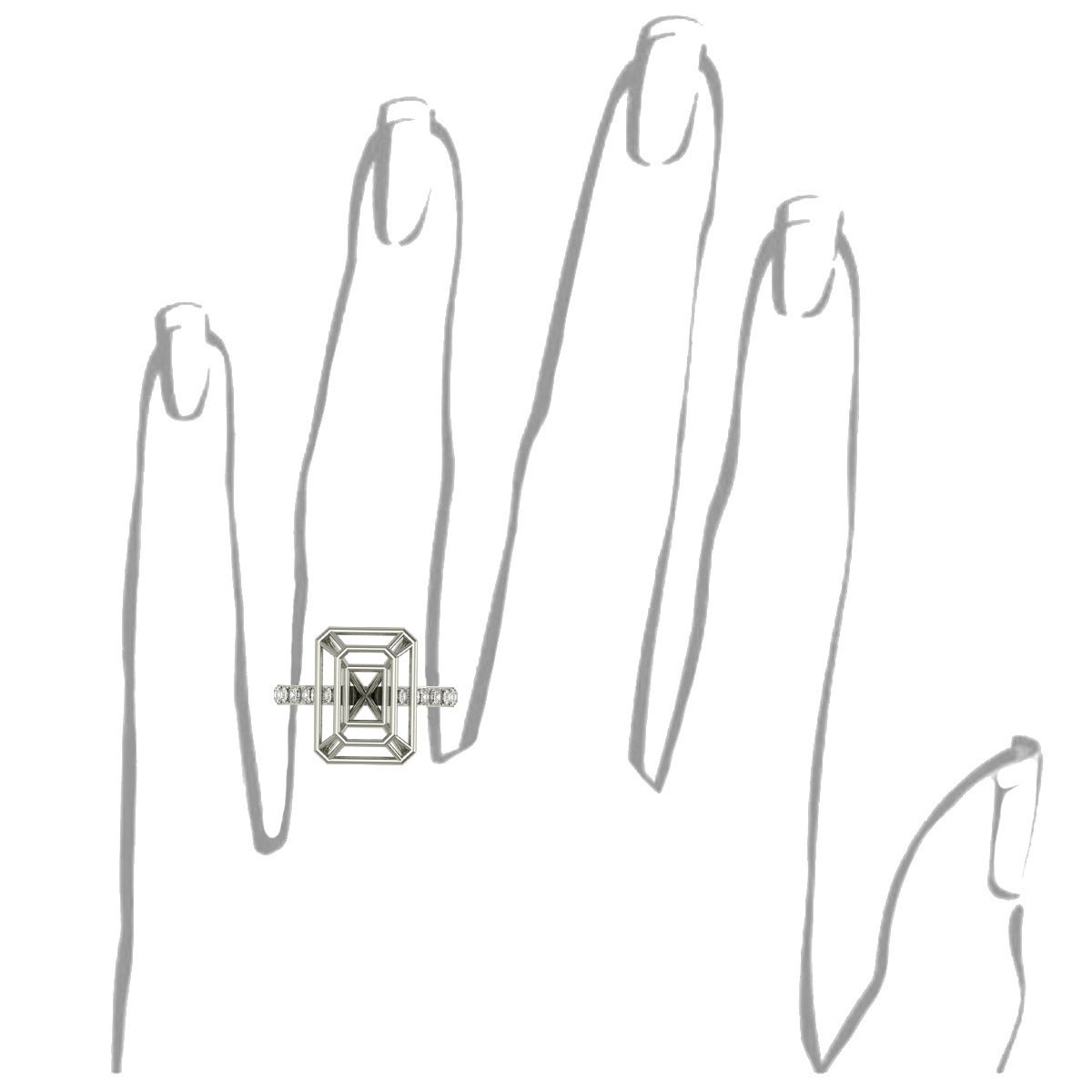 Women's Sayaka Yamamoto & Sparkles Diamond and Gold Ring For Sale