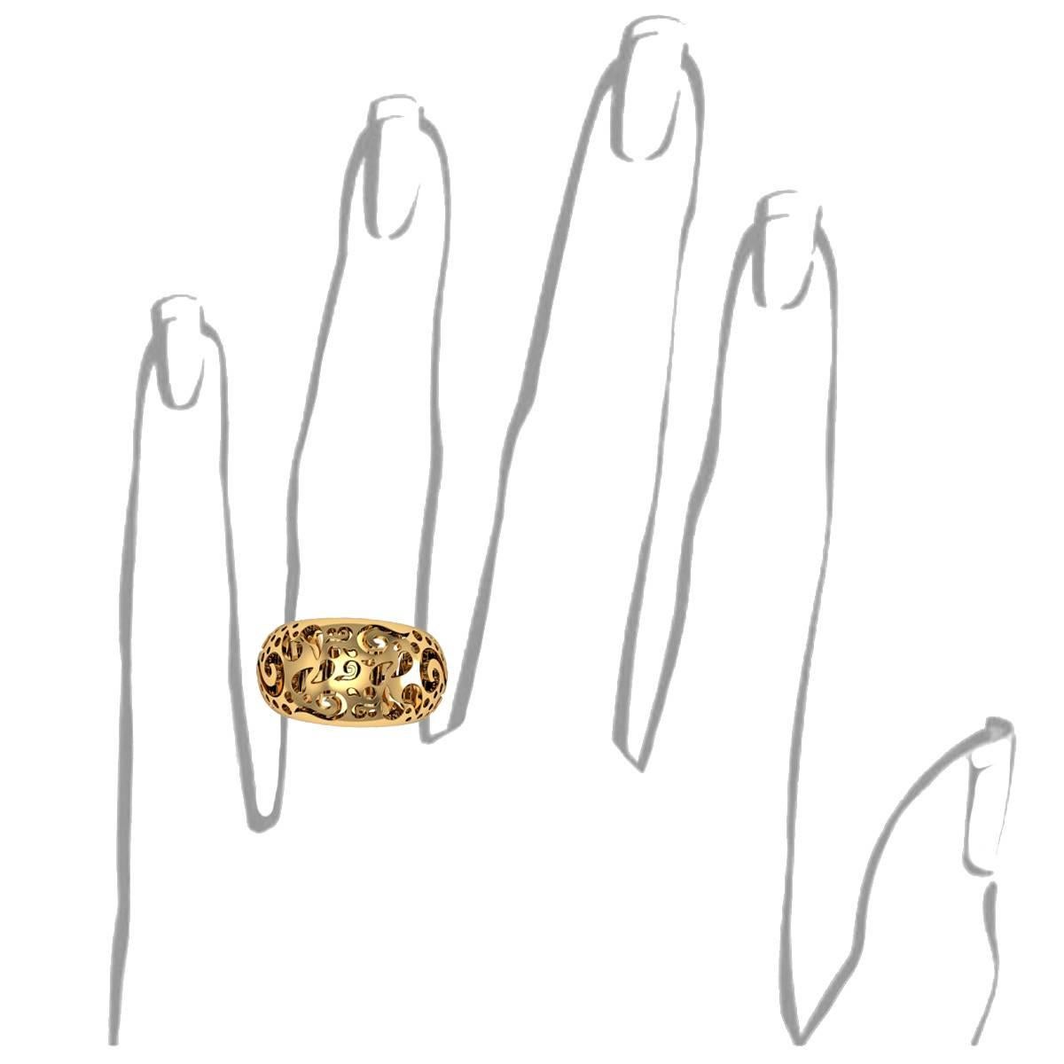 Women's Vasaliy Baglaenko & Sparkles Gold Ring For Sale