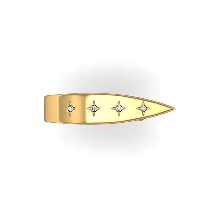 Zoe Stork & Sparkles Diamond and Gold Ring In New Condition For Sale In Amsterdam, NL