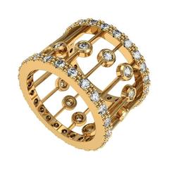 Melody Deldjou Fard & Sparkles Diamond and Gold Ring