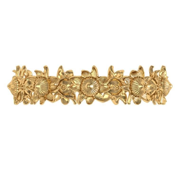 Barbara Nanning & Sparkles Gold Bracelet In New Condition For Sale In Amsterdam, NL