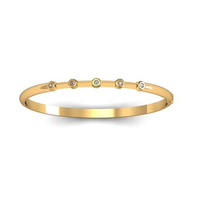 Zoe Stork & Sparkles Diamond and Gold Bracelet In New Condition For Sale In Amsterdam, NL