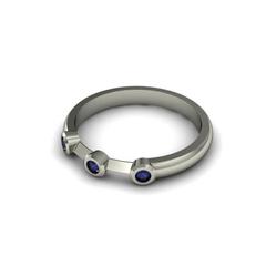Zoe Stork & Sparkles Sapphire Gold Ring