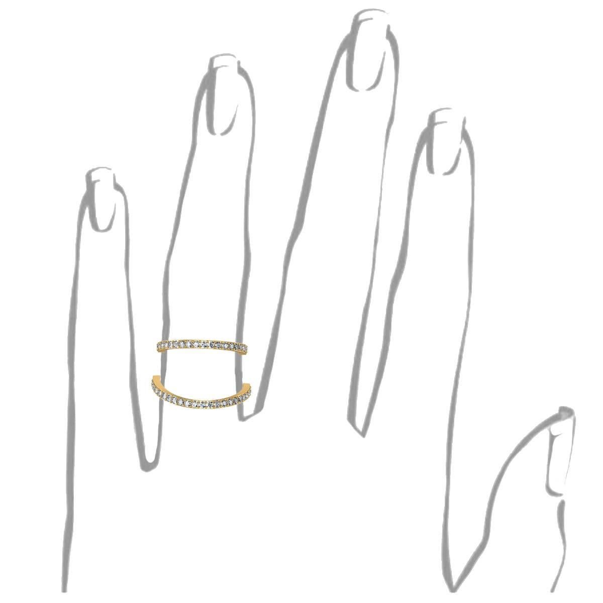 Women's Henk Stallinga & Sparkles Diamond Gold Ring For Sale