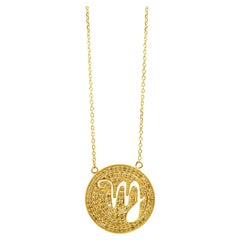 Zodiac Virgo 18 Karat Gold Plated Necklace Suneera