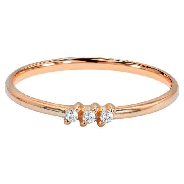 Mini Diamond Ring - 141 For Sale on 1stDibs