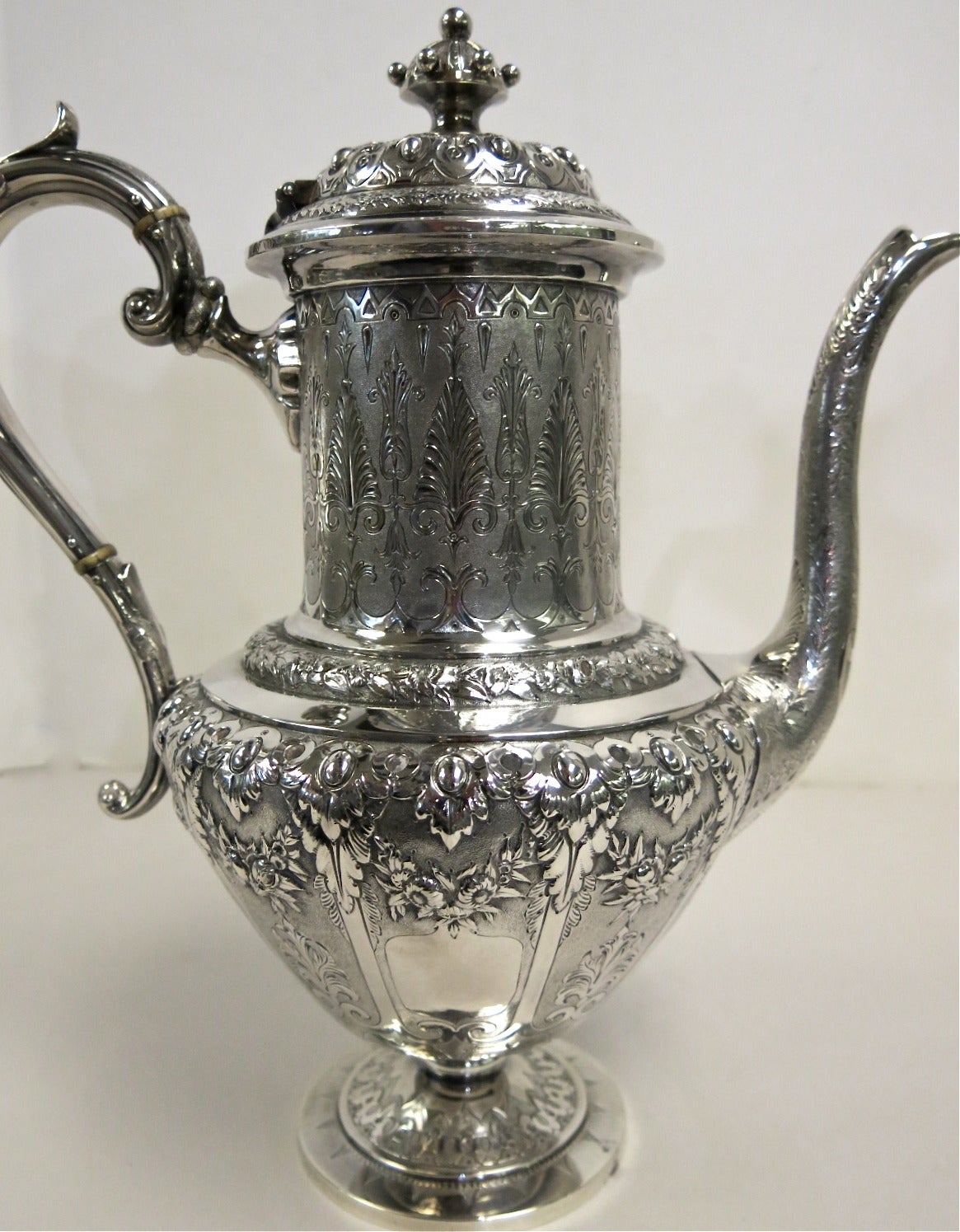 Antique Scottish Sterling Silver Coffee Pot 5