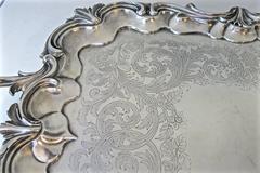 Emes & Barnard Antique English Sterling Silver Tray c1842