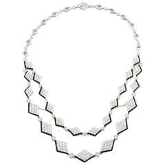 Picchiotti Onyx Diamond Gold Necklace