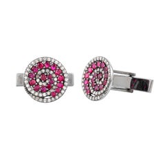 Boutons de manchette en diamant de 1,01 carat