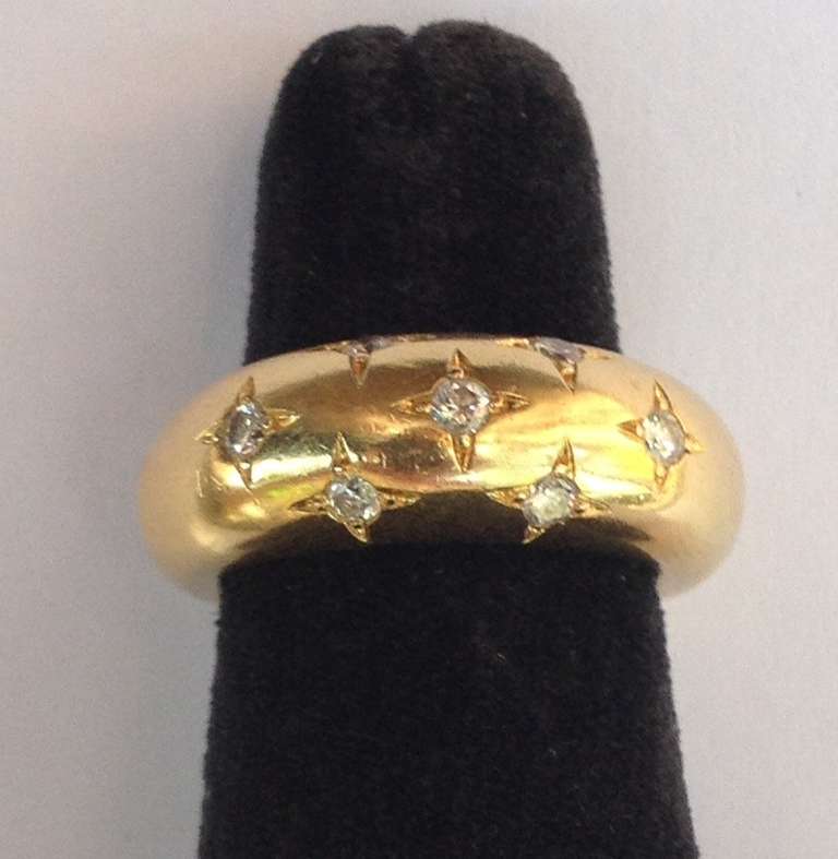Women's 1980s Chaumet Paris Gold And Diamond Bubble Ring