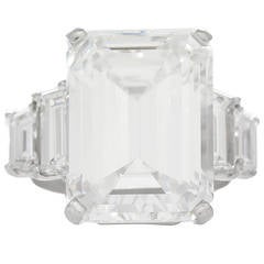Cartier  11.92 Emerald Cut Diamond Ring