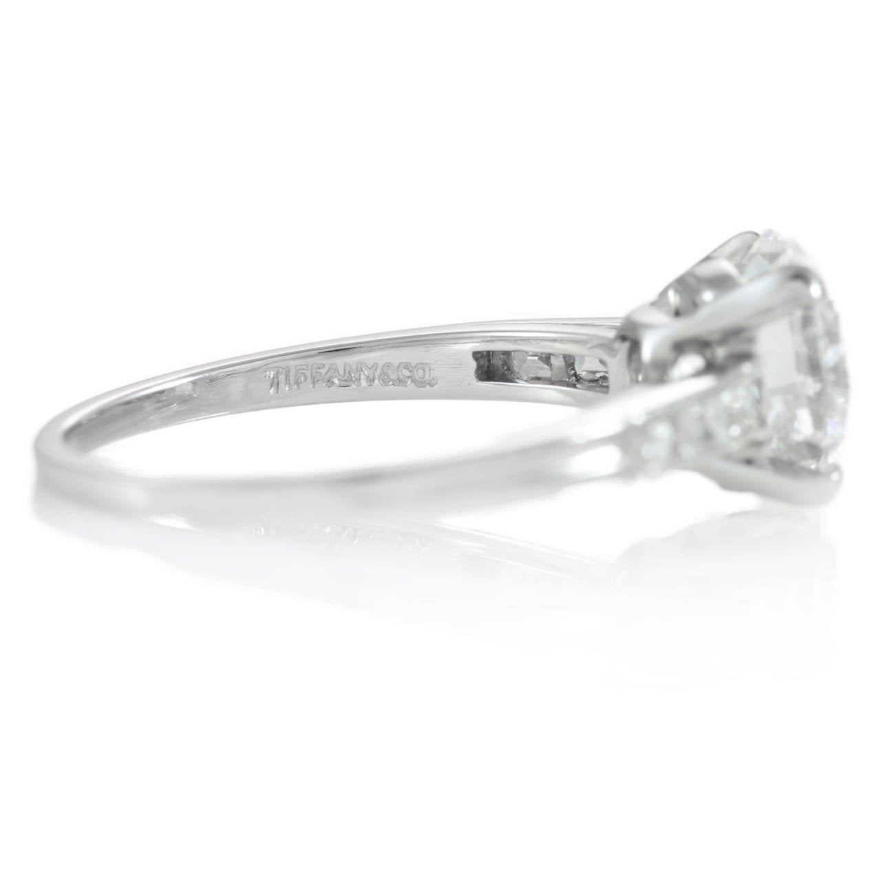 Women's 1960's 2 Carat Tiffany & Co. Diamond Engagement Ring