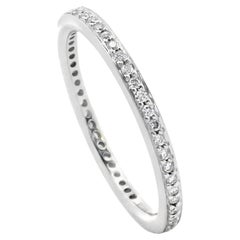 Ritani 31694 Endless Love 18K White Gold Diamond Eternity Ring - Size 6.75
