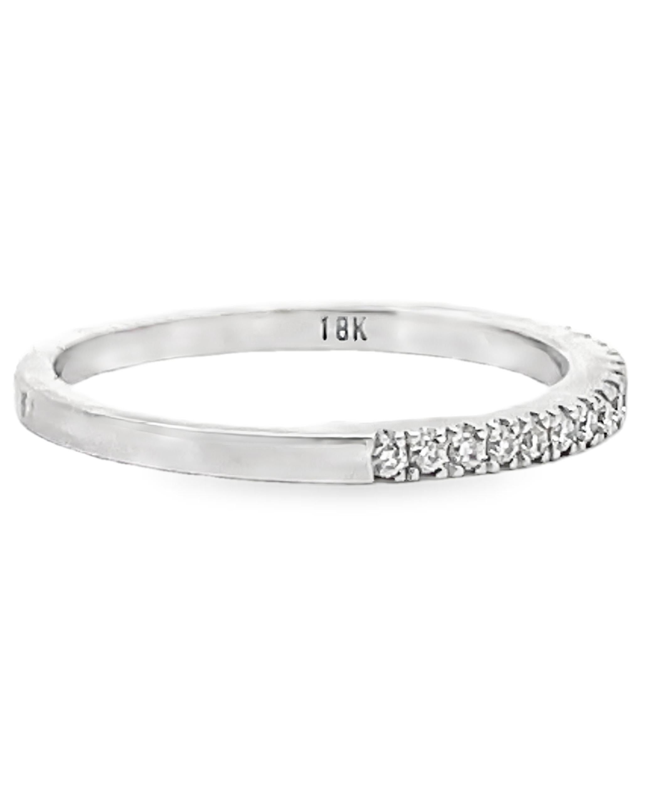Donna Kirk Kara K1020D-B Fascia di diamanti Stella in oro bianco 18 carati. in vendita
