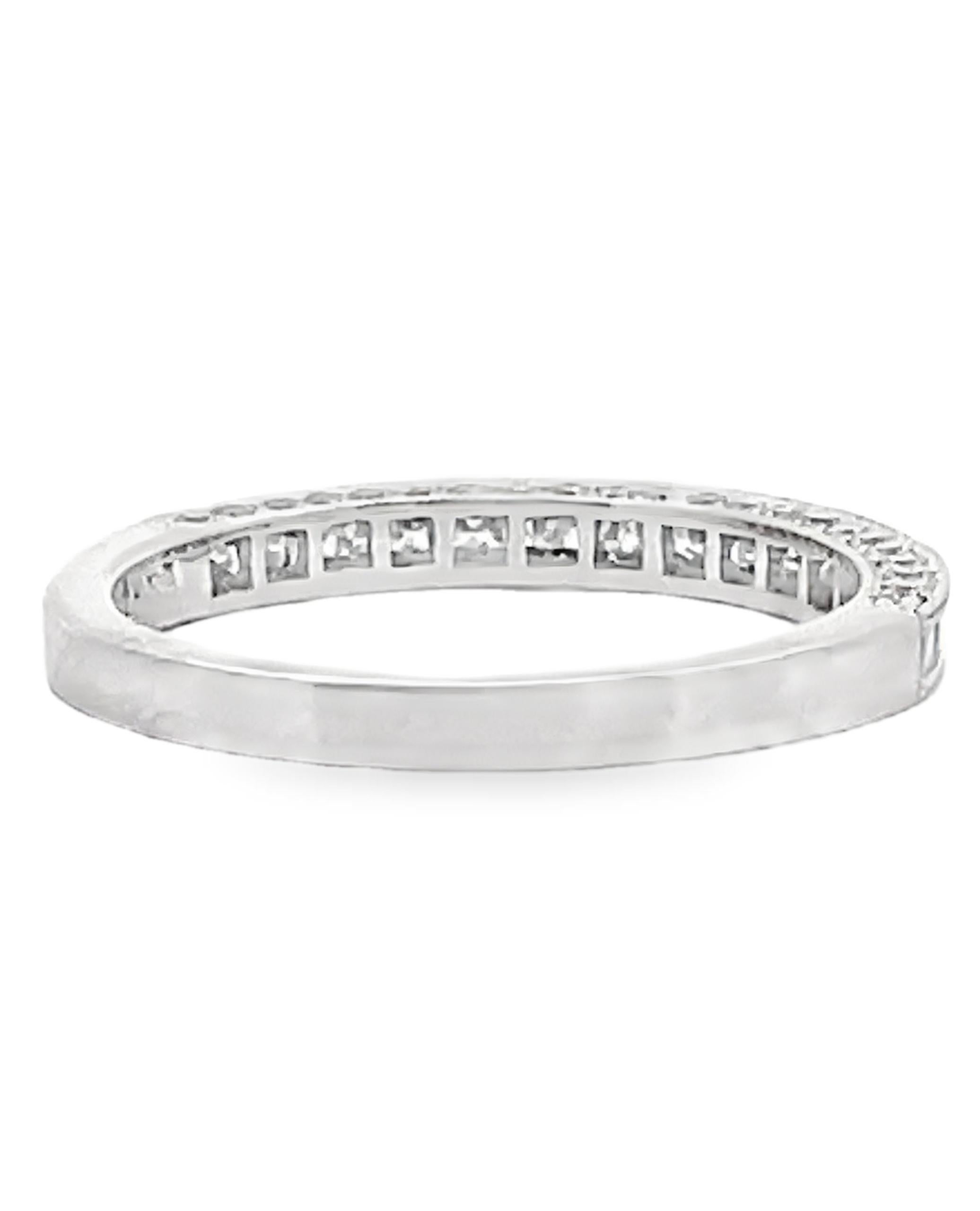 Taglio rotondo Kirk Kara SS6916-BH Carmella in oro bianco 18 carati con diamanti incisi a mano in vendita