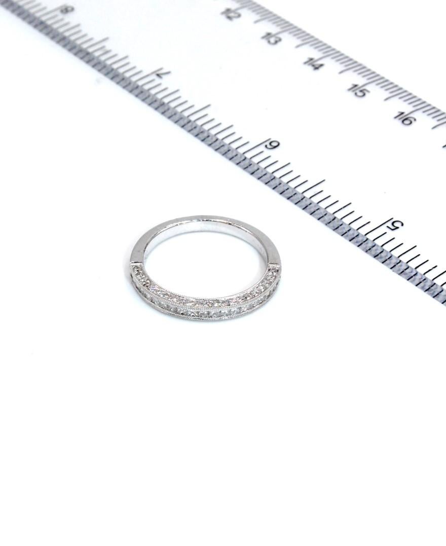 Kirk Kara SS6916-BH Carmella in oro bianco 18 carati con diamanti incisi a mano in vendita 1
