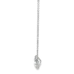 Tacori 18K White Gold Necklace Setting with 0.11 Carat Round Diamonds