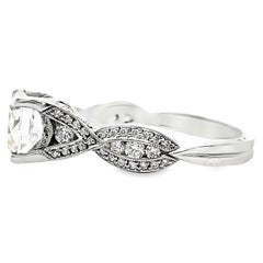 Tacori 2647 Simply Tacori Platinum Ribbon Engagement Ring Setting 7.5mm Round