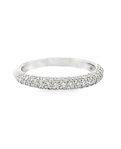 Anillo de boda contemporáneo de platino con diamantes de Scott Kay, 0,44 quilates