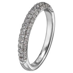 Anillo de boda contemporáneo de platino con diamantes de Scott Kay, 0,44 quilates