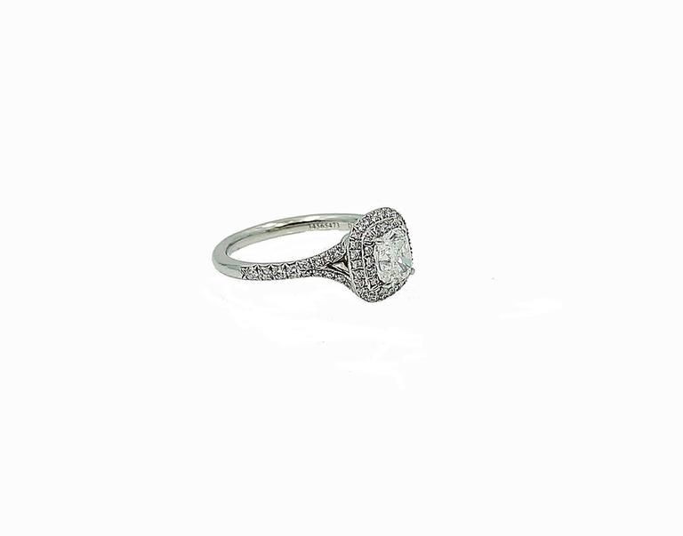 Tiffany and Co. Soleste Diamond Platinum Engagement Ring at 1stDibs
