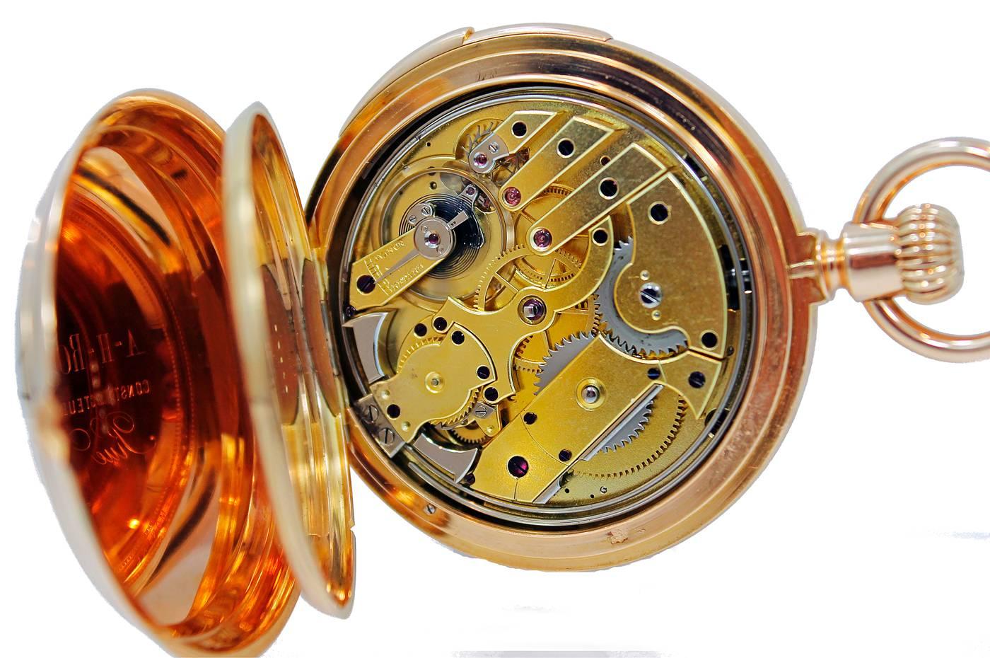 Patek Philippe Yellow Gold 5-Minute Repeater Pocket Watch 2