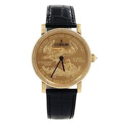 Corum Yellow Gold Heritage Coin $50 "50th Anniversary" Limited Wristwatch