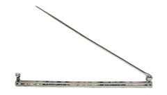 Art Deco Sapphire and Diamond Platinum Pin