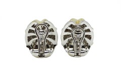 1.75 Carat Yellow and White Gold Earrings