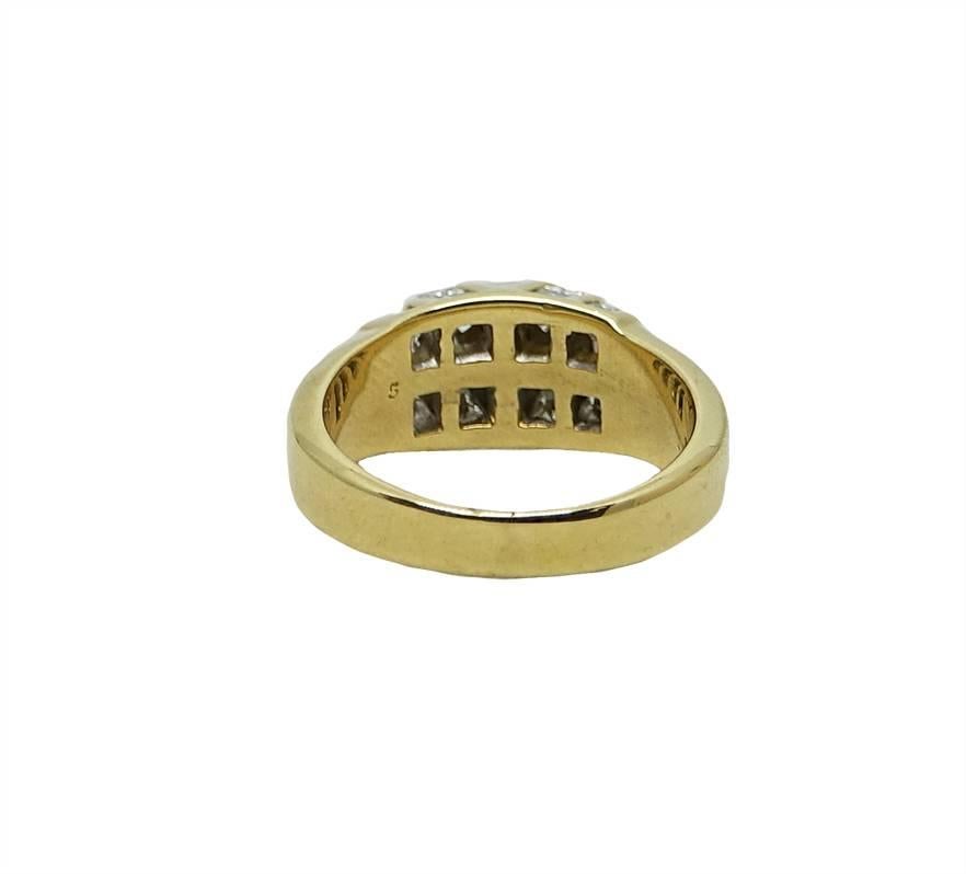 Women's 1.50 Carat Diamond Yellow Gold Ring For Sale