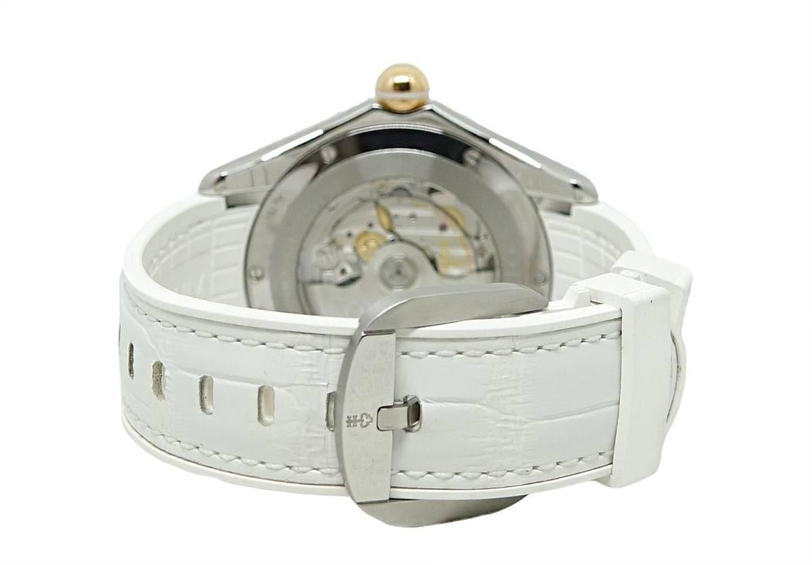 Corum Bubble Mother-of-Pearl Automatic Stainless Steel Wristwatch  For Sale 1