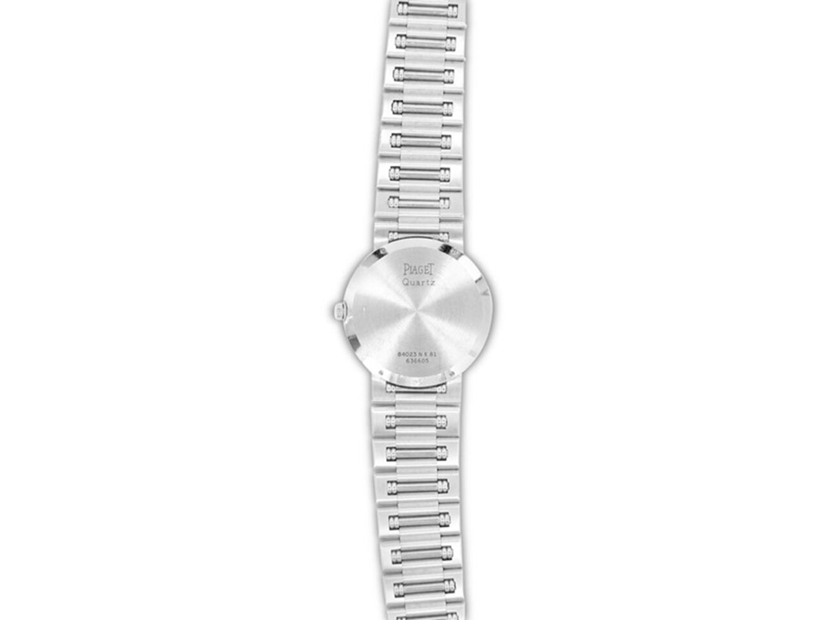 Women's or Men's Piaget White Gold Dancer Wristwatch Ref 84023 For Sale