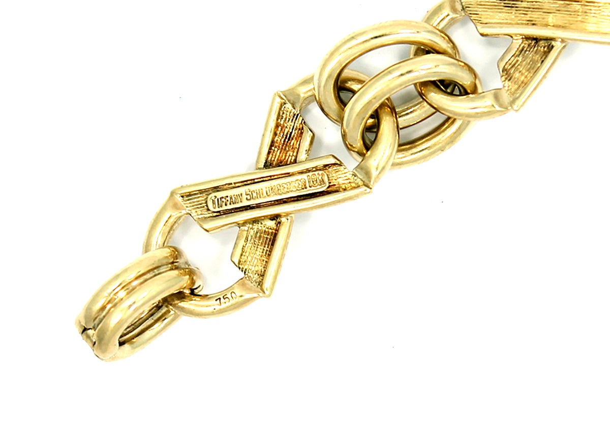 Tiffany & Co. Jean Schlumberger Yellow Gold Bracelet In Excellent Condition For Sale In Naples, FL